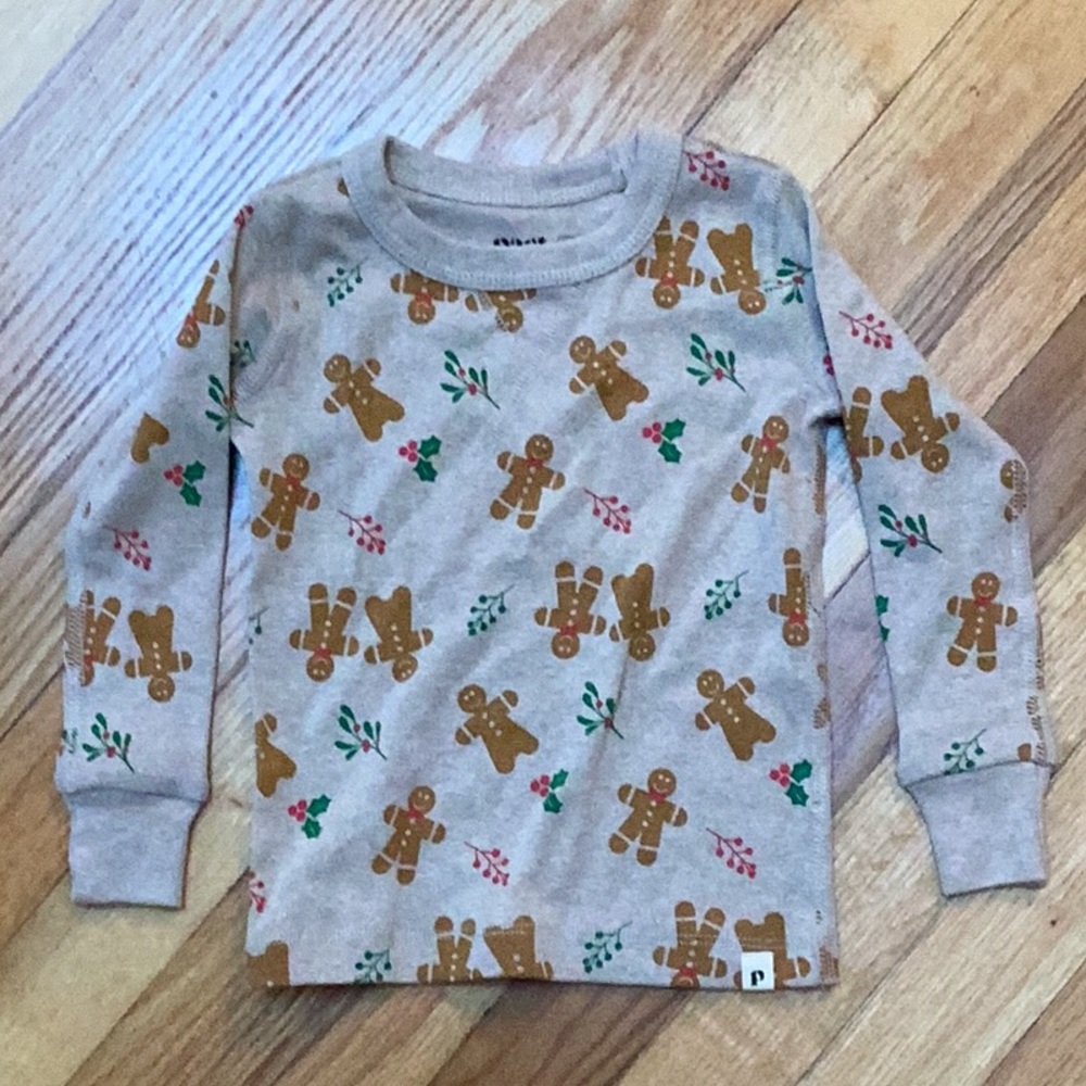 PACT organic cotton gingerbread pajama set size 2t - Picture 2 of 8
